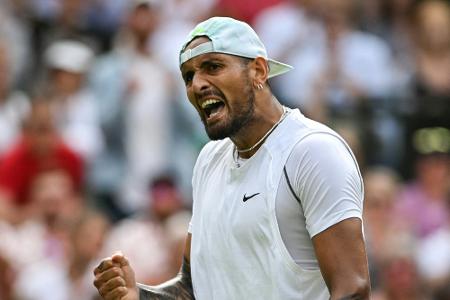 Diesmal ohne Skandal: Kyrgios im Viertelfinale von Wimbledon Diesmal ohne Skandal: Kyrgios im Viertelfinale von Wimbledon
