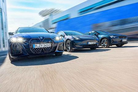 BMW i4 M50, Polestar 2 Performance Upgrade, Tesla 3 Performance
