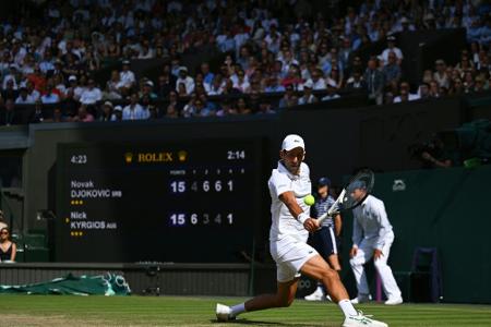Sieg gegen Kyrgios: Siebter Wimbledon-Titel für Djokovic Sieg gegen Kyrgios: Siebter Wimbledon-Titel für Djokovic