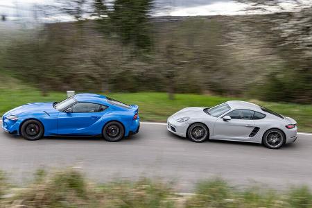 Porsche 718 Cayman, Toyota GR Supra 3.0