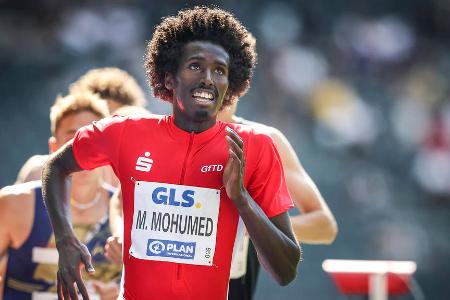 Mohamed Mohumed (5000 Meter) - Der wohl spannendste Aufsteiger der deutschen Leichtathletik: Der in Mönchengladbach geborene Sohn somalischstämmiger Eltern wechselte erst mit 16 vom Fußball zur Leichtathletik, verbesserte sich seitdem mit gewaltigen Schritten - und ist mittlerweile über 5000 m schon der zweitschnellste Deutsche der Geschichte nach Olympiasieger Dieter Baumann.