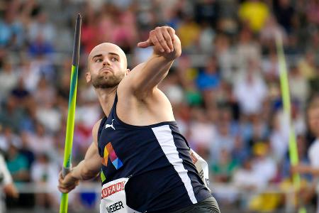 Julian Weber (Speerwerfen) - Der Schattenmann des deutschen Speerwerfens blieb angesichts der strahlenden Topstars wie Olympiasieger Thomas Röhler und Ex-Weltmeister Johannes Vetter oftmals unbeachtet. Zu Unrecht, denn Weber lieferte beständig ab, zuletzt als Olympiavierter in Tokio. Weil Röhler (formschwach) und Vetter (verletzt) in Eugene fehlen, könnte nun die Stunde des in dieser Saison auf 89,54 m verbesserten Mainzers schlagen.
