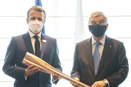 Paris 2024: Treffen zwischen IOC-Präsident Bach und Macron Paris 2024: Treffen zwischen IOC-Präsident Bach und Macron
