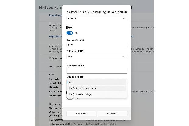 Aktivieren von DNS über HTTPS in Windows 11
