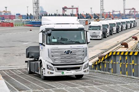 Hyundai Xcient Fuel Cell FCEV Brennstoffzellen Lkw