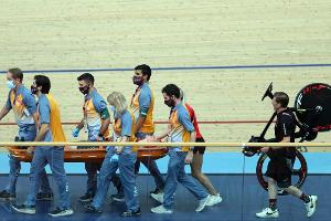Commonwealth Games: Horrorcrash auf der Bahn