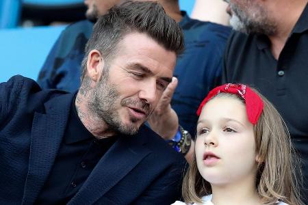 David und Harper Beckham: Papa-Tochter-Ausflug zum The-Weeknd-Konzert