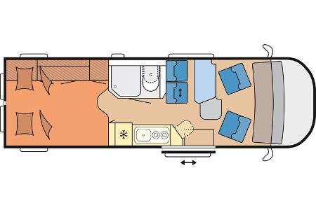 Hobby Maxia Van (2023) Grundriss