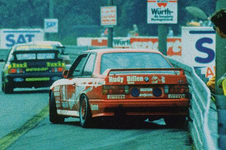 BMW M3, E30, DTM, Leitplanke