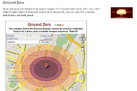 Bizarr und informativ zugleich: Ground Zero zeigt die Auswirkungen atomarer Bomben und Asteroideneinschläge auch in Ihrer St...