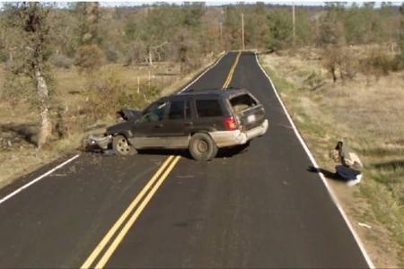 Der Unfall wurde in Central Shasta (Kalifornien, USA) von Google aufgenommen.