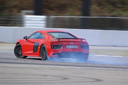 Audi R8 5.2 FSI Quattro Plus, Burnout