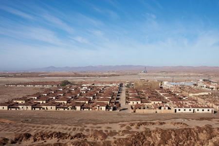 Im Humberstone-Salpeterwerk in der chilenischen Atacamawüste wurde von 1872 bis 1960 Chilesalpeter abgebaut. Bis zu 3.700 Me...