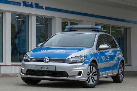 VW E-Golf Polizei