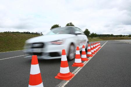 Audi A1 E-Tron, Bremstest