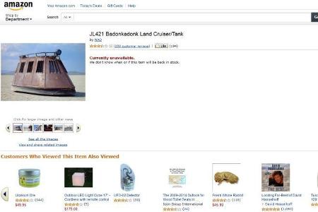 Witzigster Kommentar der Amazon-User: The only real negative with this tank is that it shows up on radar a little more than ...