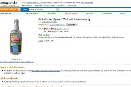 Witzigster Kommentar der Amazon-User: Hab es für eine Freundin gekauft, die sehr ängstlich ist und z. B. nicht allein zuhaus...