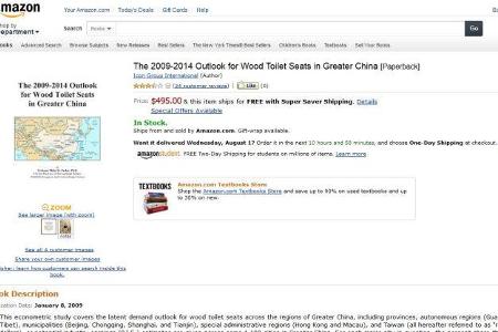 Witzigster Kommentar der Amazon-User: This is so weird. My husband and I were just discussing the 2009-2014 outlook for wo...
