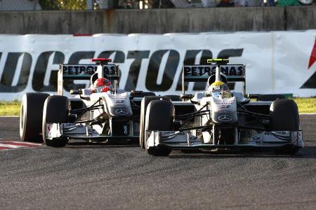 Mercedes GP beim GP Japan