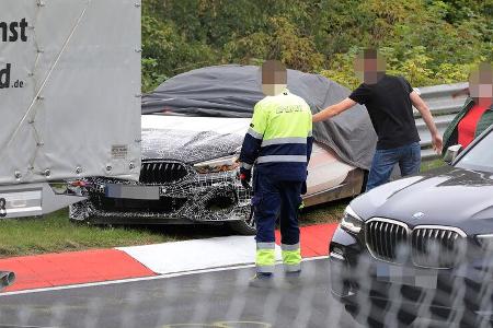 Erlkönig BMW Versuchsträger Crash