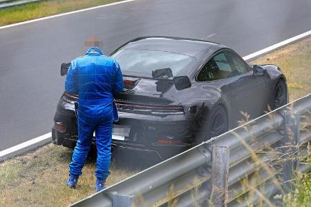 Erlkönig Porsche 911 GT3 Panne Nürbungring