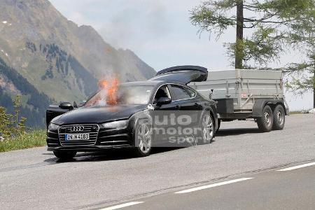 Erlkönig Audi A7 Feuer