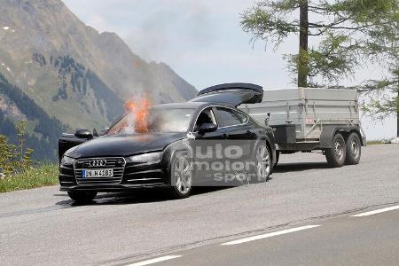 Erlkönig Audi A7 Feuer