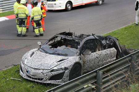 Erlkönig Honda NSX Feuer