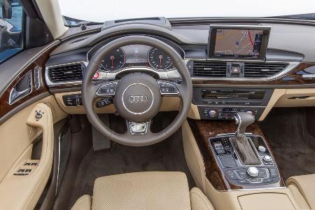 Audi A6 3.0 TFSI, Cockpit, Lenkrad