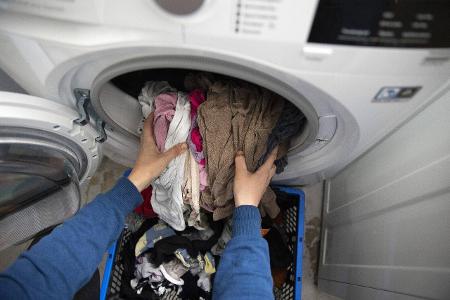 geöffnete Waschmaschine