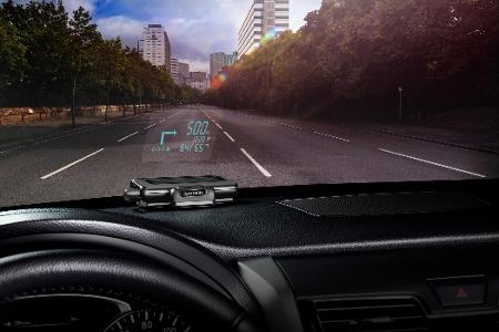 Mit einem kostenlosen Head up Display fürs Auto alle Informationen im Blick