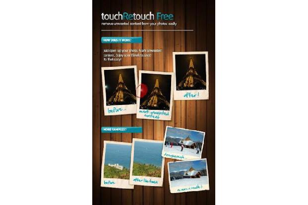 TouchRetouch Free entfernt unerwünschte Bildelemente aus Fotos, indem es an den betreffenden Stellen den Hintergrund wiederh...
