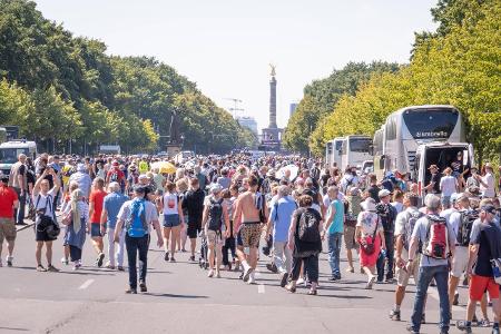 Das Ende der Pandemie Großdemonstrationen in Berlin am 1. August