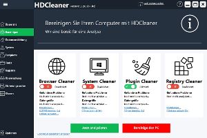 HDCleaner: Das Tuning-Tool, mit dem Sie Ihren PC reinigen und optimieren