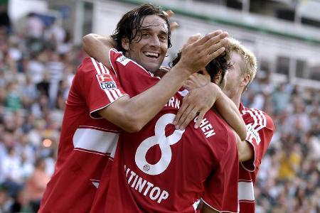 Platz 6: FC Bayern München - Saison 2007/2008 - Drei Spiele, drei Siege, 10:0 Tore