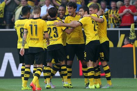 Platz 4 (geteilt): Borussia Dortmund - Saison 2015/2016 - Drei Spiele, drei Siege, 11:1 Tore