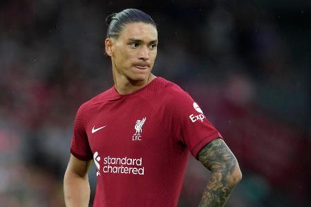 Platz 4: Darwin Núnez - Für 75 Millionen Euro von SL Benfica zum FC Liverpool - mit Bonuszahlungen sollen 100 Millionen Euro möglich sein