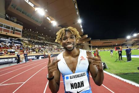 Kontakt durch Lückenkemper: Sprintstar Lyles beim ISTAF Kontakt durch Lückenkemper: Sprintstar Lyles beim ISTAF