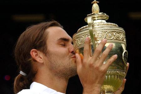 6. Juli 203 - Roger Federer gewinnt in Wimbledon seinen ersten Grand-Slam-Titel