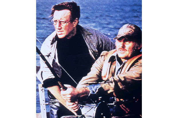 …Roy Scheider, Robert Shaw und Richard Dreyfuss allzu lange untätig herumsitzen zu lassen. Er ließ daher Robert Shaw alias Quint 50 Mal eine Harpune zusammenbauen. Manchmal sind es aber auch…
