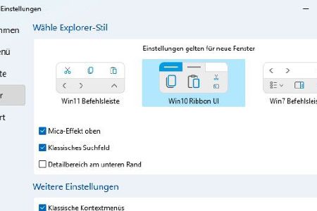 Zusatztools wie Start All Back stellen unter Windows 11 die gewohnte Explorer-Ansicht von Windows 10 wieder her. Ähnliches gilt für Startmenü, Taskleiste und mehr.