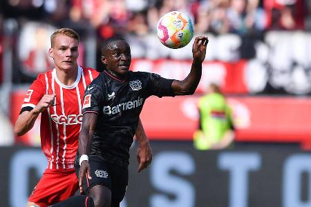 Platz 9: Moussa Diaby | 14 Dribblings, 13 gewonnen - Verein: Bayer Leverkusen