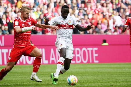Platz 4: Silas Katompa Mvumpa | 25 Dribblings, 15 gewonnen - Verein: VfB Stuttgart