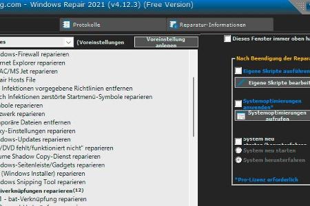 Windows Repair All In One beseitigt zahlreiche Windows-Probleme. Voreinstellungen, etwa zur Reparatur des Windows-Updates, helfen bei der Bedienung.