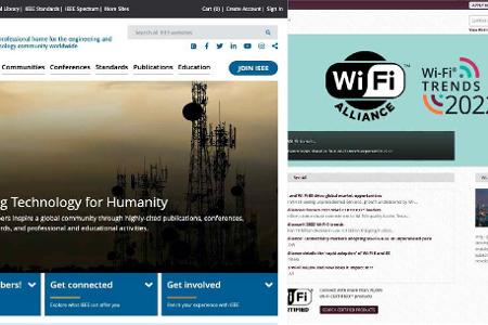 Die Organisationen IEEE und Wi-Fi Alliance treiben die Weiterentwicklung der drahtlosen Übertragungstechnik maßgeblich voran.