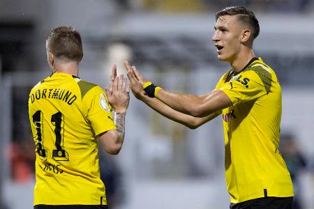 Platz 10: Borussia Dortmund - Der BVB hat im Sommer massiv aufgerüstet, um in der Liga näher an den FC Bayern zu rücken und international einen Schritt nach vorn zu machen. Doch die Ergebnisse sind schwankend: Fünf Siegen in der Liga stehen drei Pleiten gegenüber, zuletzt setzte es ein schmerzhaftes 2:3 in Köln. Immerhin: Mit den bisherigen CL-Spielen (3:0 gegen Kopenhagen, 1:2 gegen ManCity) kann man beim BVB zufrieden sein.