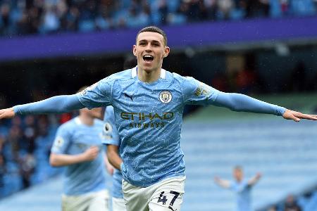 Platz 3: Phil Foden (Manchester City) - 136,8 Mio. Euro