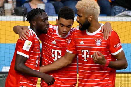 TSG Hoffenheim vs. FC Bayern: Noten und Einzelkritik - Der FC Bayern hat seine Aufholjagd in Richtung Bundesliga-Spitze am elften Spieltag fortgesetzt. In einem über lange Zeit guten Fußballspiel behauptete sich die Elf von Trainer Julian Nagelsmann am Samstag mit 2:0 (2:0) bei der TSG Hoffenheim. Die Mannschaften in der Einzelkritik: TSG Hoffenheim vs. FC Bayern: Noten und Einzelkritik - Der FC Bayern hat seine Aufholjagd in Richtung Bundesliga-Spitze am elften Spieltag fortgesetzt. In einem über lange Zeit guten Fußballspiel behauptete sich die Elf von Trainer Julian Nagelsmann am Samstag mit 2:0 (2:0) bei der TSG Hoffenheim. Die Mannschaften in der Einzelkritik: