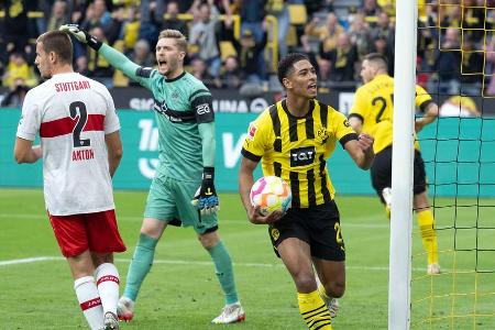 BVB vs. VfB Stuttgart: Noten und Einzelkritik - Am Samstagnachmittag schoss sich Borussia Dortmund in der Bundesliga den Frust der letzten Wochen von der Seele. Gegen den VfB Stuttgart feierte ein entfesselter BVB einen hoch verdienten 5:0-Erfolg. Die Schwaben enttäuschten derweil auf ganzer Linie. Alle Akteure in der Einzelkritik: BVB vs. VfB Stuttgart: Noten und Einzelkritik - Am Samstagnachmittag schoss sich Borussia Dortmund in der Bundesliga den Frust der letzten Wochen von der Seele. Gegen den VfB Stuttgart feierte ein entfesselter BVB einen hoch verdienten 5:0-Erfolg. Die Schwaben enttäuschten derweil auf ganzer Linie. Alle Akteure in der Einzelkritik: