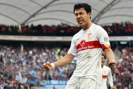 MITTELFELD: Wataru Endo - Note: 4,0 - Rückte vor dem ersten Gegentreffer zu spät mit nach hinten ein. Fand danach kurzzeitig zu seinem Spiel. Gab dem Spiel seiner Mannschaft mit Ruhe am Ball zwischenzeitlich mehr Struktur. Verlor in den wichtigen Moment aber mit der Zeit erneut die Übersicht.